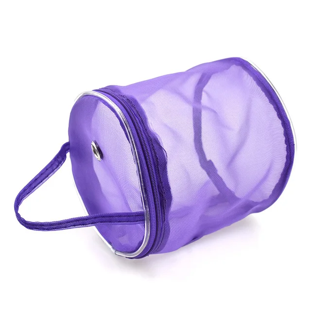 Purple Color Сумка для хранения вязальной пряжи, чехол из ажурной пряжи, сумка для вязания крючком, сумка для рукоделия, органайзер для хранения ниток, аксессуары для шитья, сумки - Цвет: Purple Color