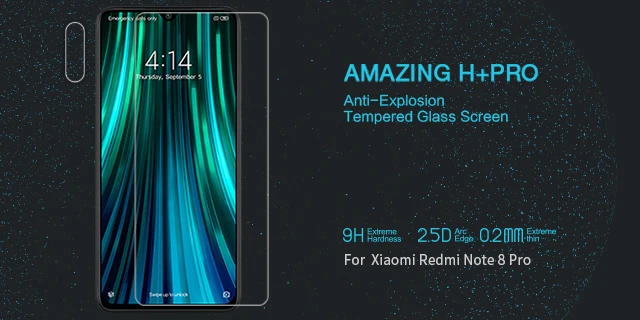 Для xiaomi redmi note 8T стекло Nillkin H+ Pro 2.5D Закаленное стекло для защиты экрана для xiaomi Note 7/7 s/7 Pro/Note 8/8 Pro стекло