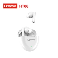new lenovo ht06 tws wireless headphones 5 0 earphone noise cancelling headset music in ear earbuds for android ios