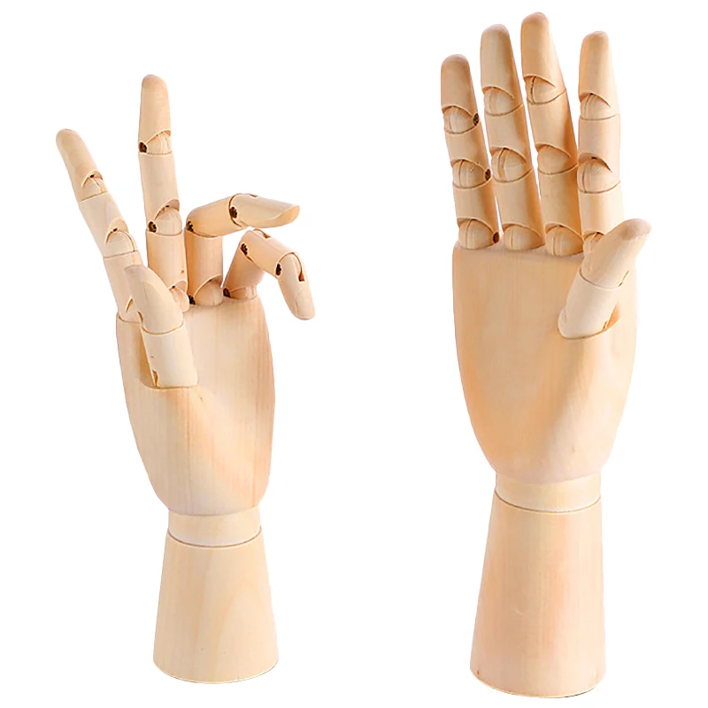 Деревянная правая рука художественная модель деревянная скульптура манекен