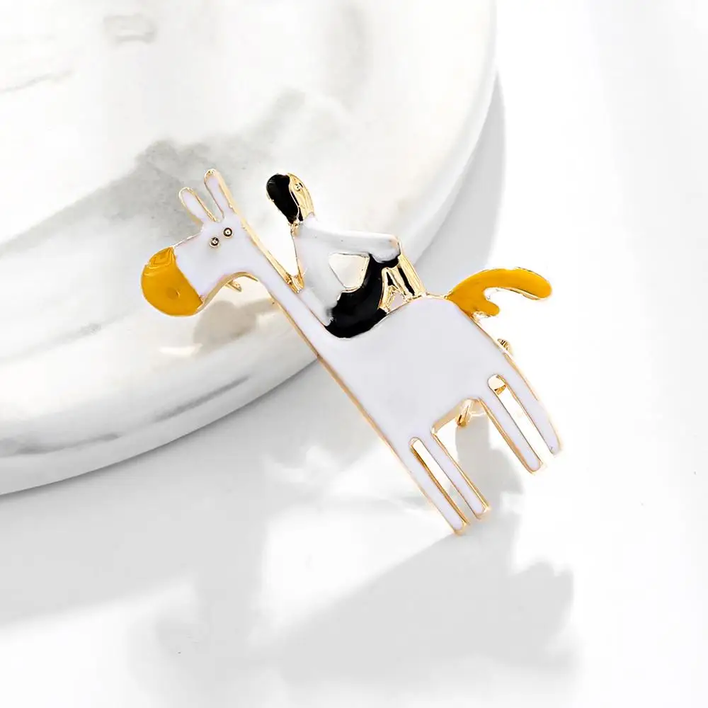 3 шт./партия модные эмалированные броши в виде животных 2019 женская мужская