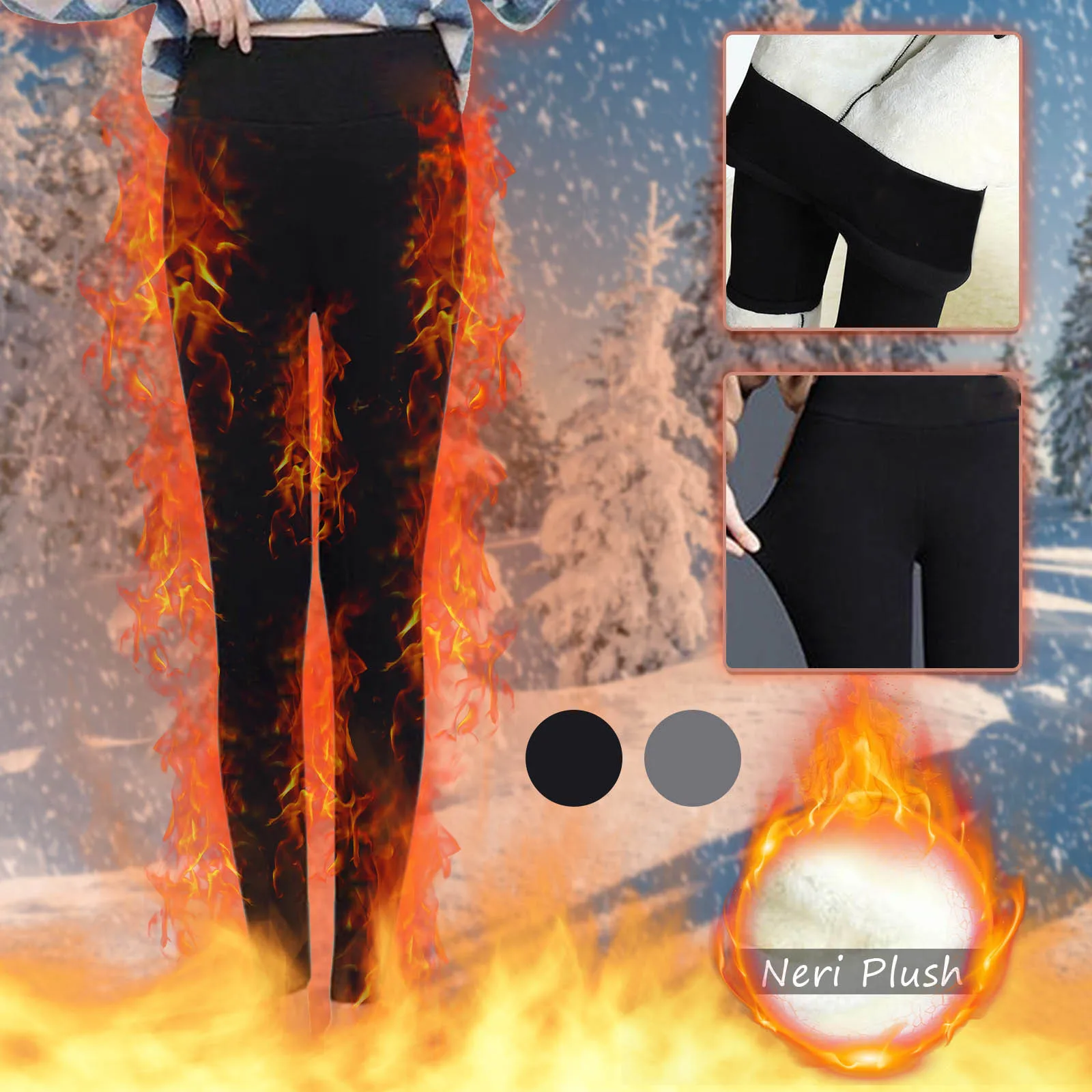 

Winter Leggings For Women Warm Plus Size Leggins Solid Color Velvet Leggins High Waist Leggings Stretchy Leggings dropshipping