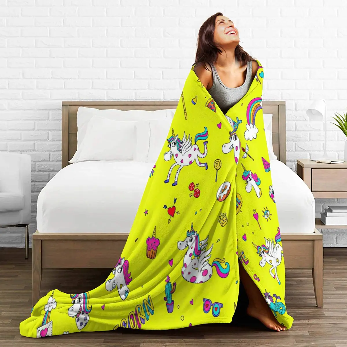 

Super soft sofa blanket plaid collage sublimation cartoon animation bedding flannel plaid blanket bedroom decorative blanket 06