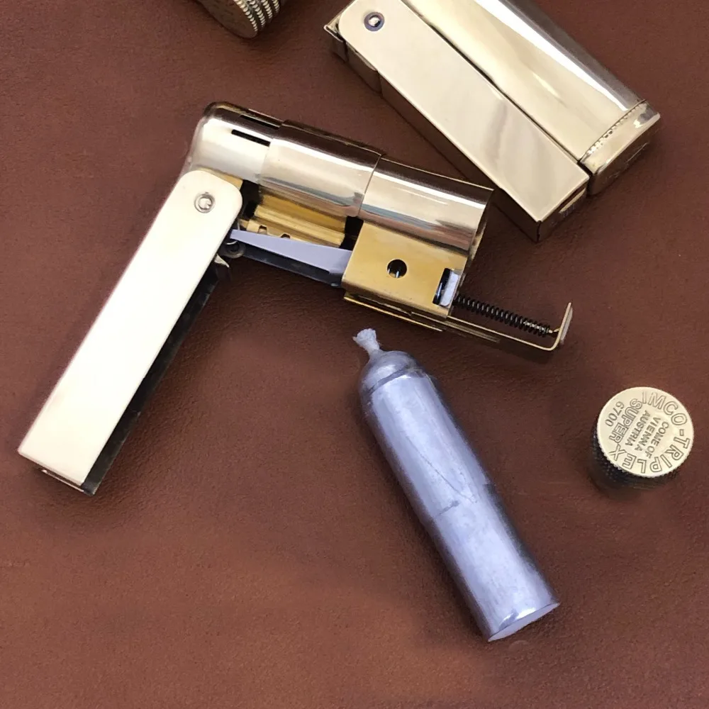 Винтажная Подлинная IMCO 6700 нержавеющая сталь старая бензиновая зажигалка, мужские аксессуары для прикуривателя 62*22*15 мм