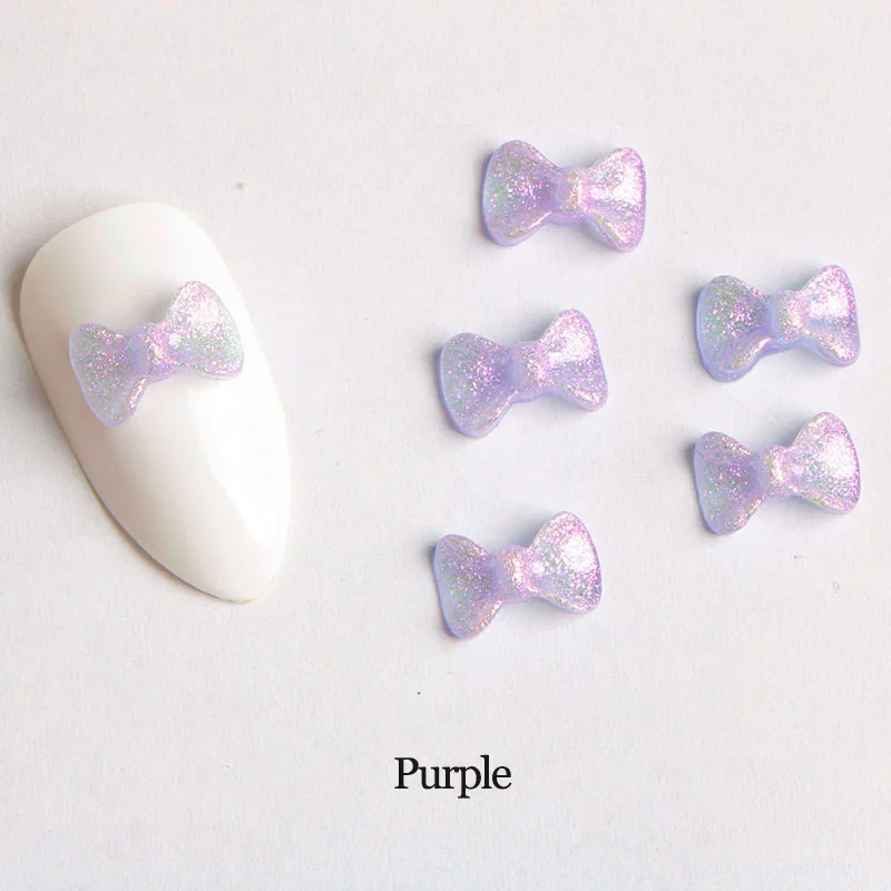 Новый перламутровый светильник из смолы с плоской спинкой галстук-бабочка 6х9 мм