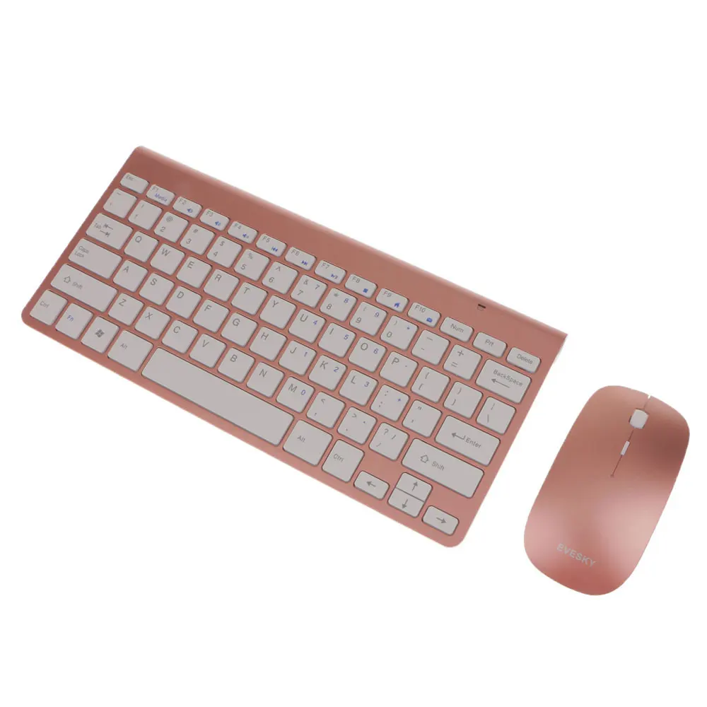 2 4G Беспроводная клавиатура и мышь Мини мультимедийная комбинированный набор для