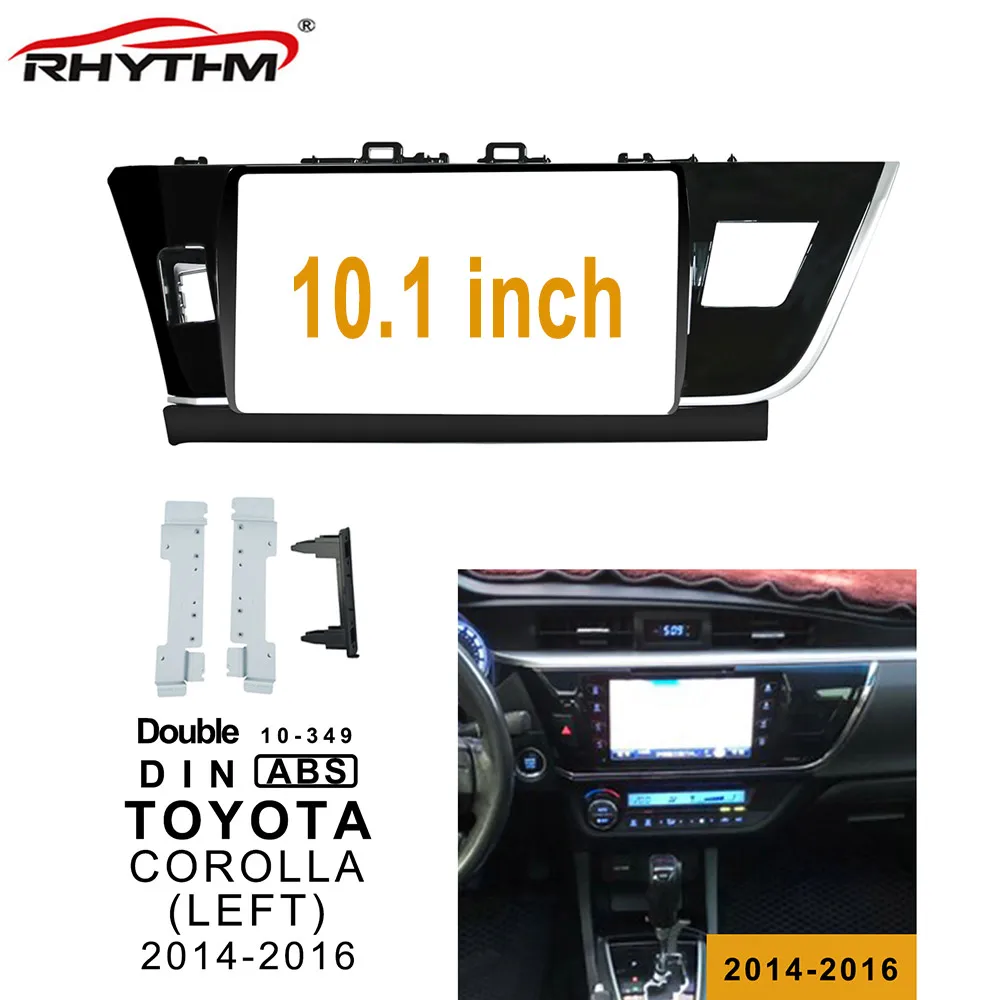 Автомобильная панель для TOYOTA COROLLA 2014 2016 левое колесо двойной Din комплект отделки