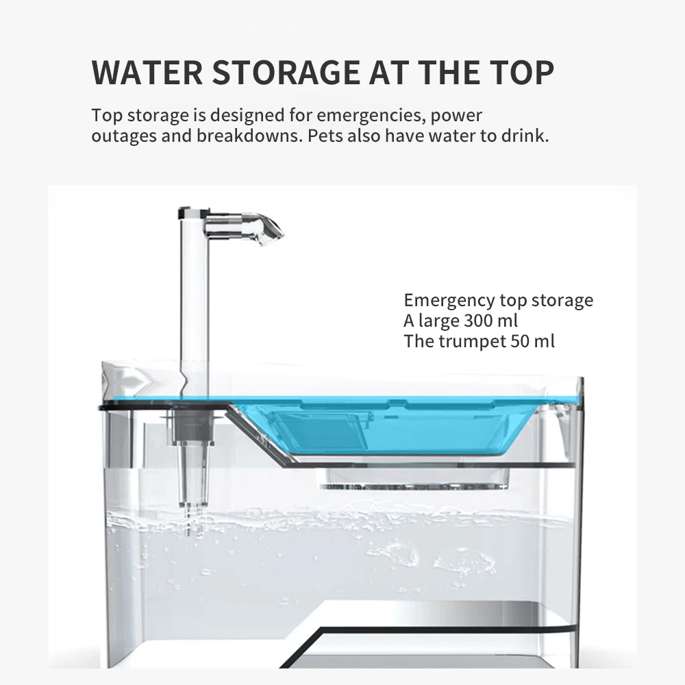 Умная подача воды для домашних животных бесшумная поилка собак и кошек