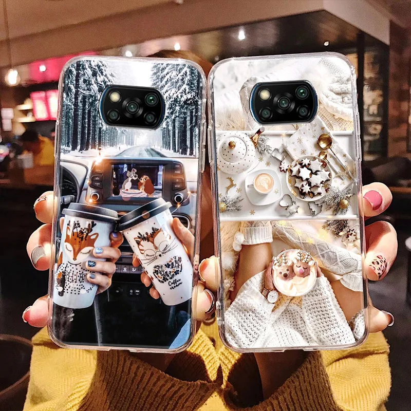 Poco X3 Pro Case For Xiaomi Redmi Note 10 9 8 Pro 9s 10s 9A 9C X3 NFC M3 F3 GT Mi 11 Lite Ultra 10T 11T 11i Silicone Funda Cover