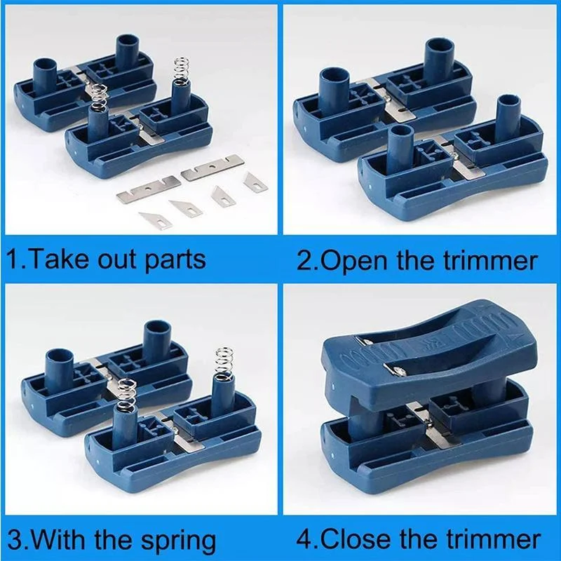 

Edge banding machine trimming device Block device Wood Double edge Head and tail trimmer for carpenter PVC Binding strip