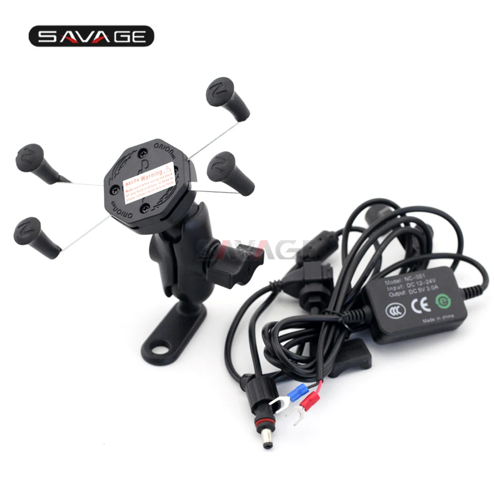 Держатель телефона USB зарядное устройство для YAMAHA FZ6 N/S FZ8 FZ1 Fazer XJR1200 XJR1300 FZ6S FZ6N