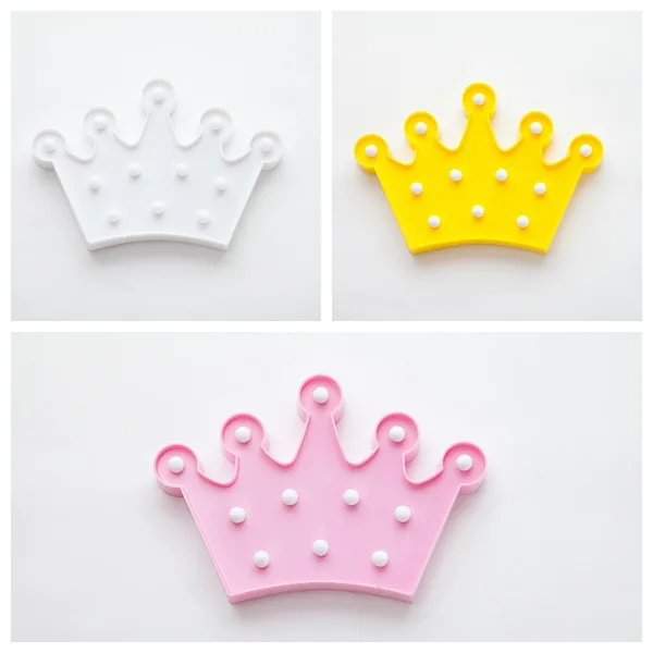 Креативный светодиодный ночник в форме короны декоративная лампа для дома