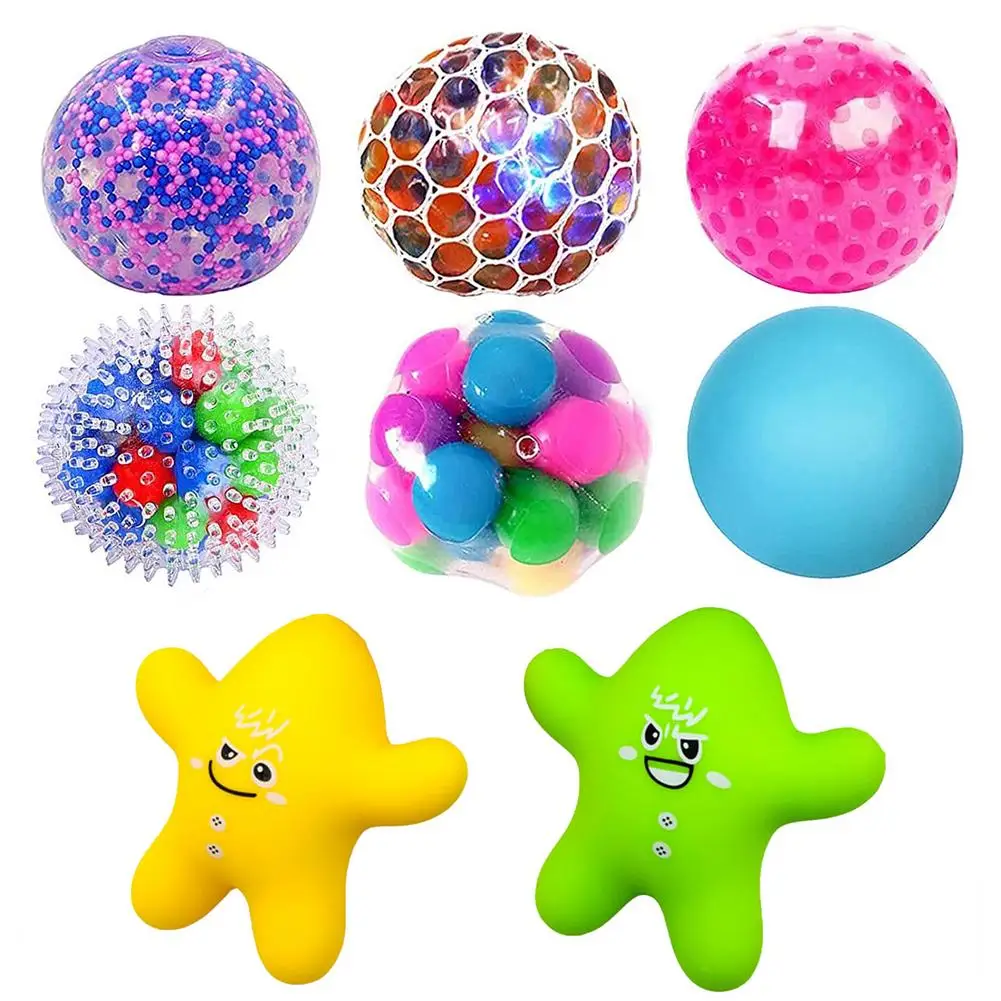 

Stress Balls Squeezing Fun Ball Toys Change Colour Squeezing Ball Anti Stress Sensory Toy Non-Toxic Fun For ADHD OCD Anxiety