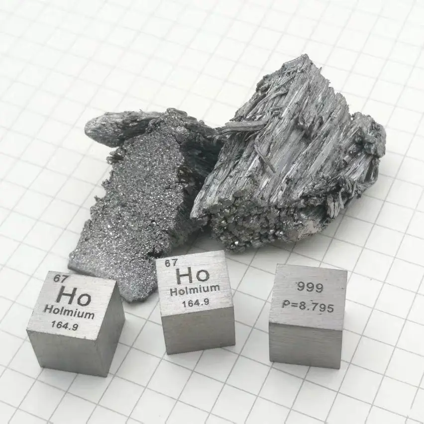 

Free shipping High Purity 99.9 Pure Holmium Ho Carved Element Periodic Table 10mm Cube