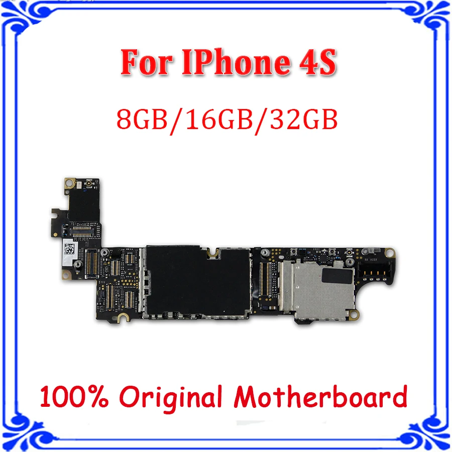 16 ГБ 8 32 64 Гб оригинальная материнская плата для iphone 4s разблокировка основная
