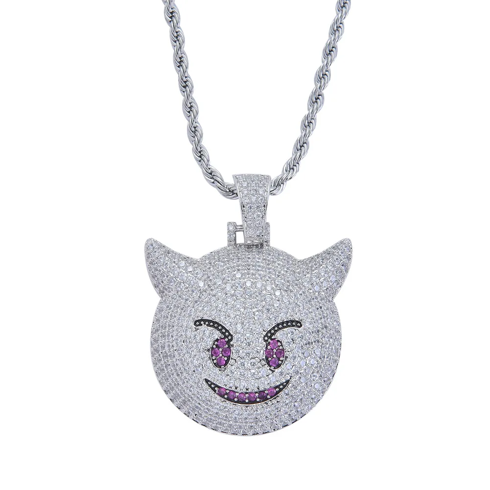 Ожерелье с демоном и подвеска Мужская/Женская теннисная цепь украшение в стиле