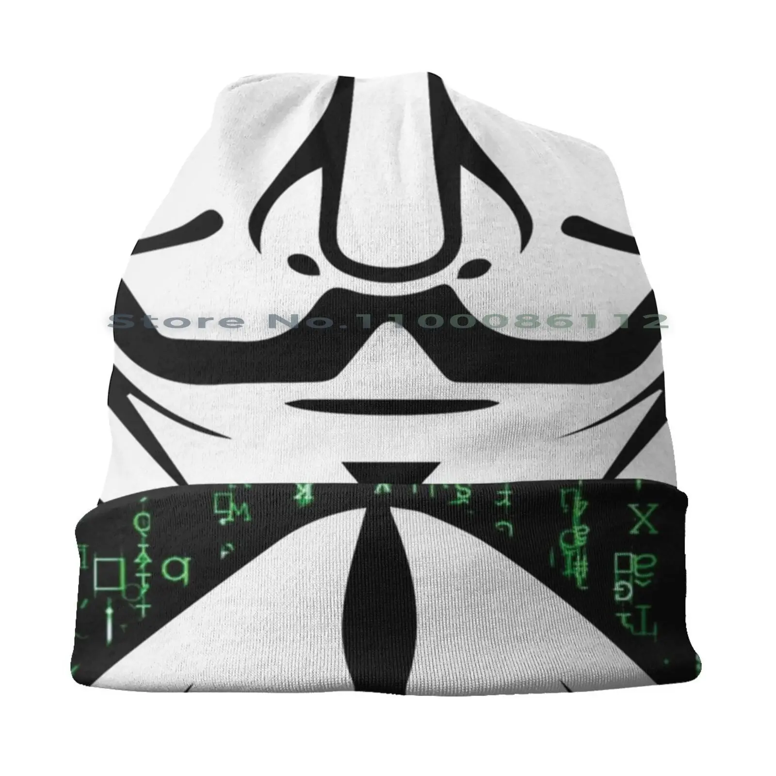 Облегающие шапки с Анонимной матрицей вязаная шапка анонимная Скрытая матрица