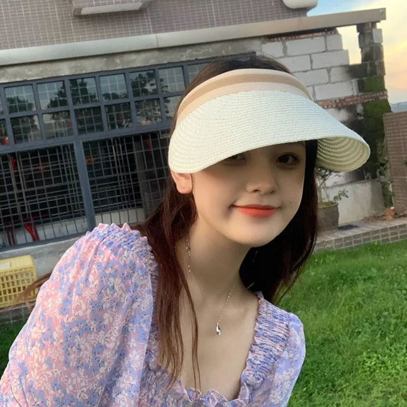 Козырёк от солнца с широкими полями для мужчин и женщин летняя соломенная шляпа