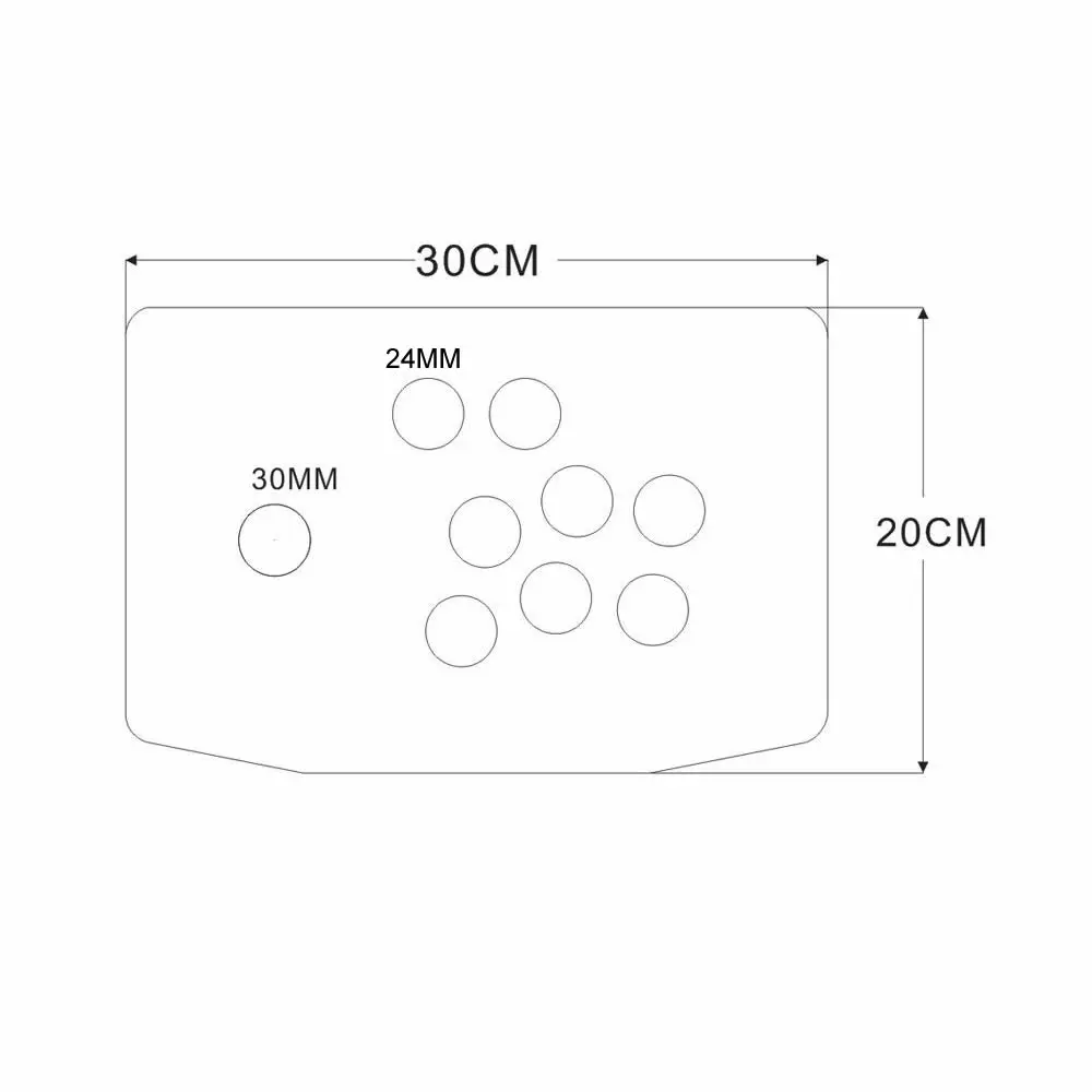 Flat Case, DIY Button Hole, 24mm, 30mm