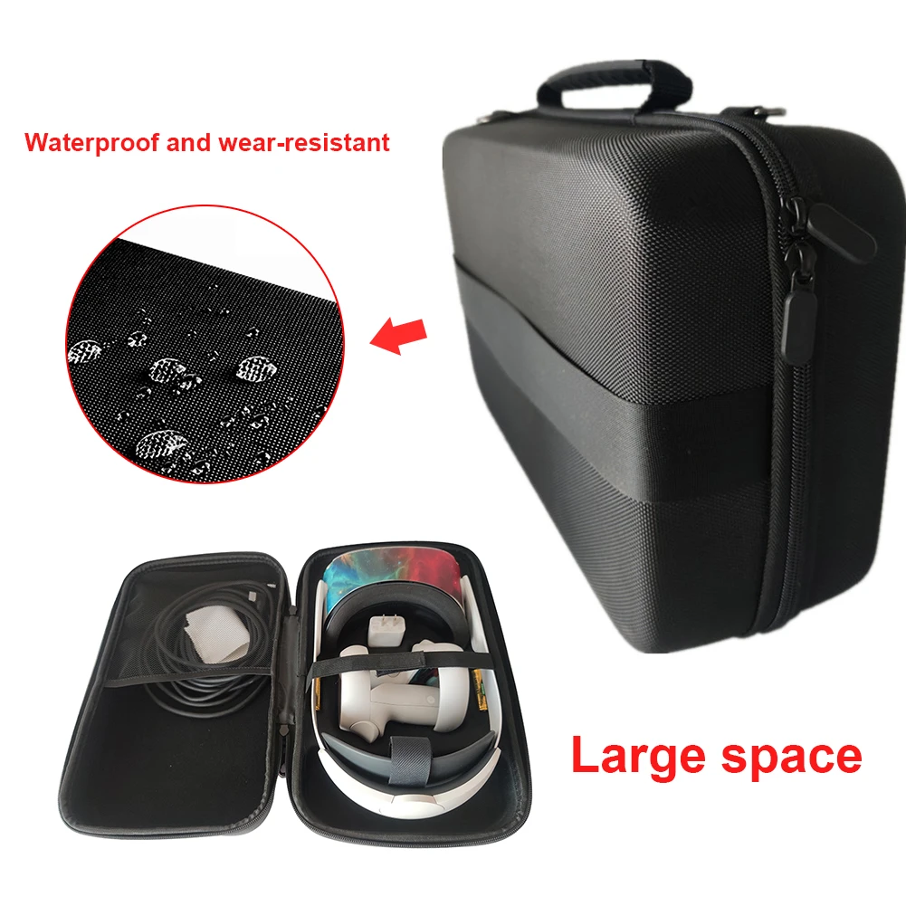 

VR Storage Bag Portable Travel Case For Oculus Quest 2 VR Headband Protection Bag Eva Hard Case Portable Shoulder Bag Box