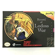 Запись Lodoss War с коробкой для игры snes картридж перевод на английский|Запасные