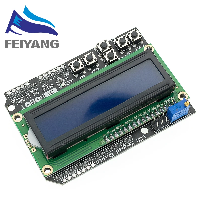10 шт. 1602 ЖК дисплей модульная клавиатура Щит Duemilanove 16*2 LCD1602|lcd keypad shield|1602 lcdlcd |