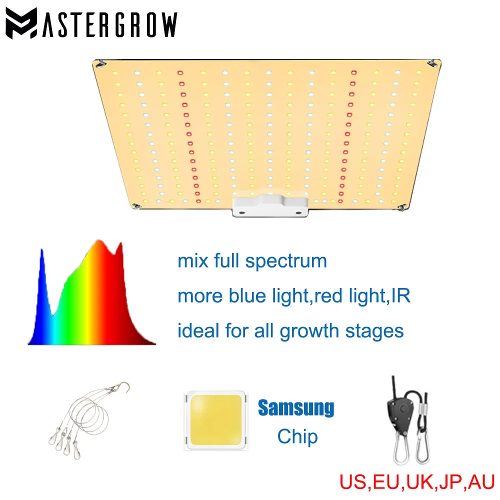 1000W  Fanless Ultra-quiet Samsung LM281B IR Full-spectrum Plant light Quantum Growth Plate For Greenhouse Plant