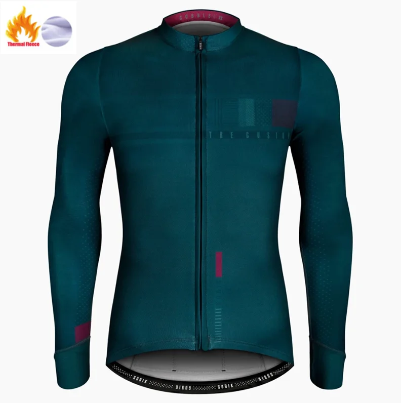Winter Jersey Зимняя одежда для велоспорта, одежда для езды на велосипеде с длинным рукавом, комплект Джерси для верховой езды, термальный флисовый Майо, Ropa Ciclismo Invierno, сохраняющий тепло - Цвет: Winter Jersey