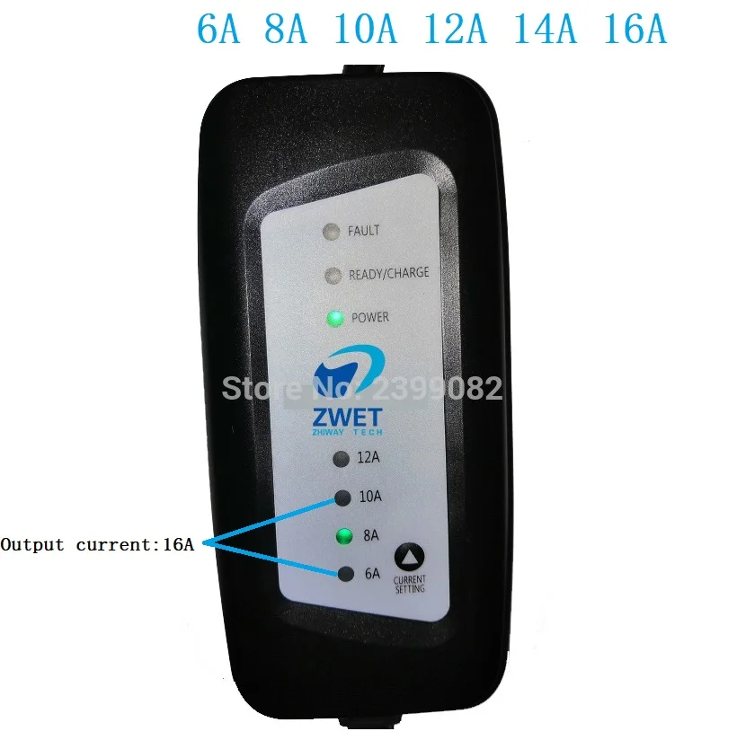 ZWET evse SAE J1772 тип 1 электрический автомобиль специальная зарядная монтажная плата контроллера 6A 8A 10A 12A 16A/вход 220~ 250 В PCBA