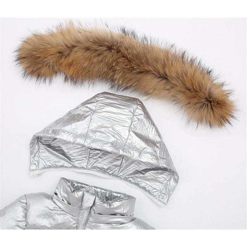 На температуру 30 градусов зимняя одежда детские куртки для девочек серебряного