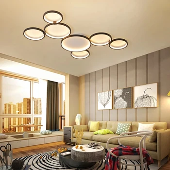 New Modern led Ceiling Lights for Living Room Bedroom Diningroom Study office RC Dimmable Smart Home Indoor Ceiling Lamp fixture