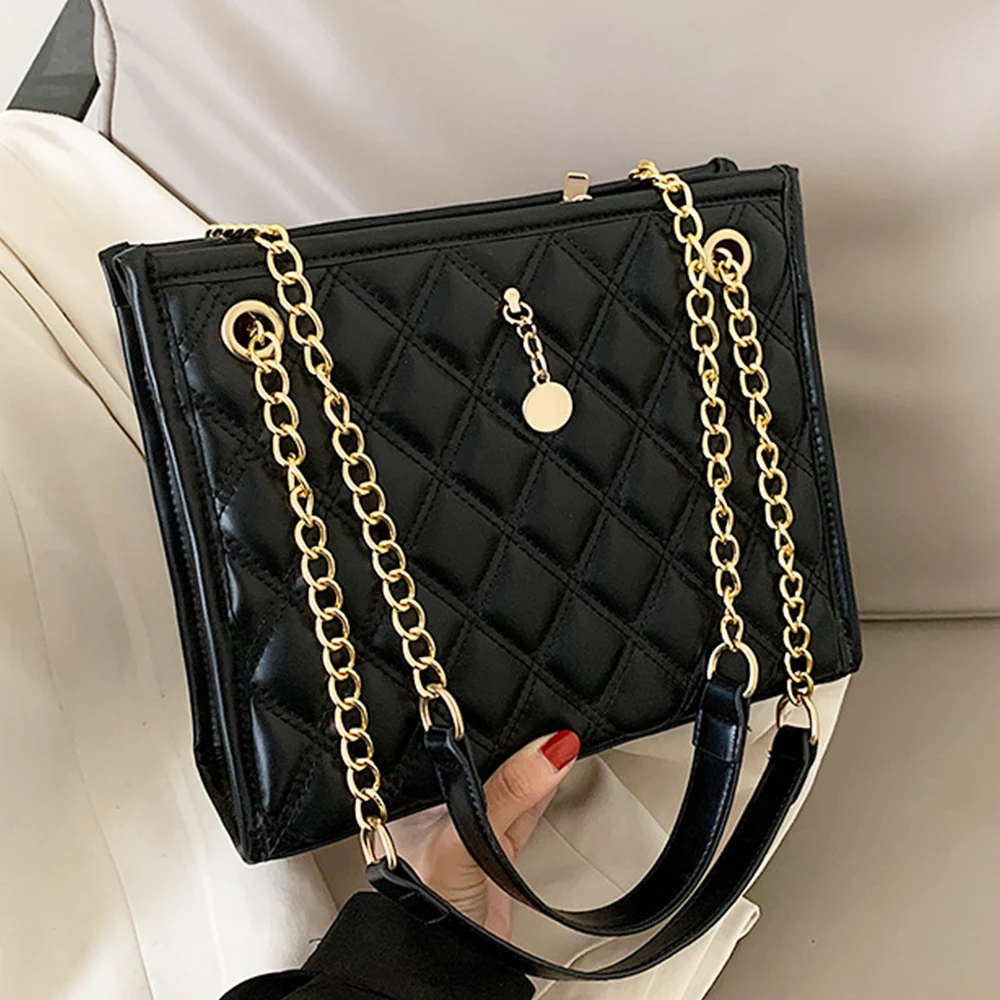 

New Fashion Shoulder Bags for Women 2020 Designer Chain Bag Lady Handbags Phone Pocket Bag PU Leather High Quality Big Capacity