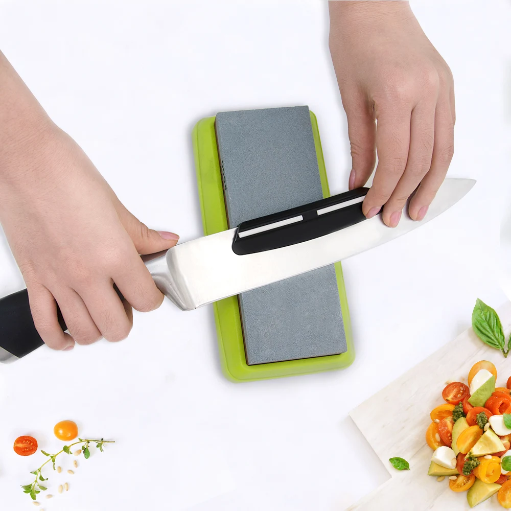 Профессиональная точилка для ножей 2-в-1 точильный камень Система шлифовки с