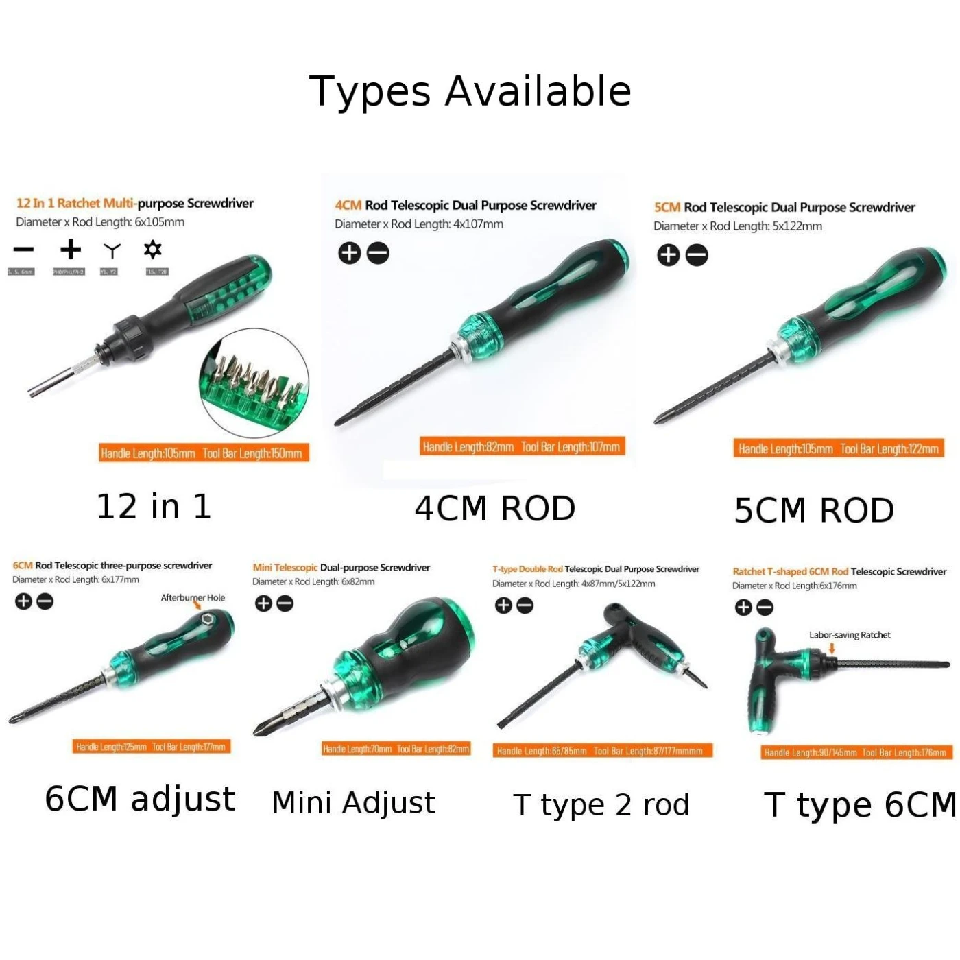 

Screwdriver Set Ratchet Magnetic Impact Screw Driver Bit Precision Cross Insulated Handle For Electrician Hand Tools