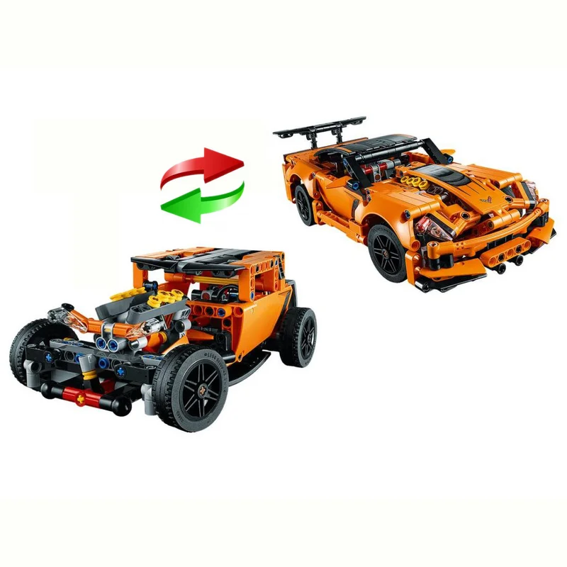 Техника Corvette ZR1 гусеничный погрузчик спасательный вертолет строительные блоки