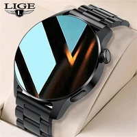 lige 2021 new bluetooth call smart watch men full touch screen sports fitness watch bluetooth for huawei android ios smart watch