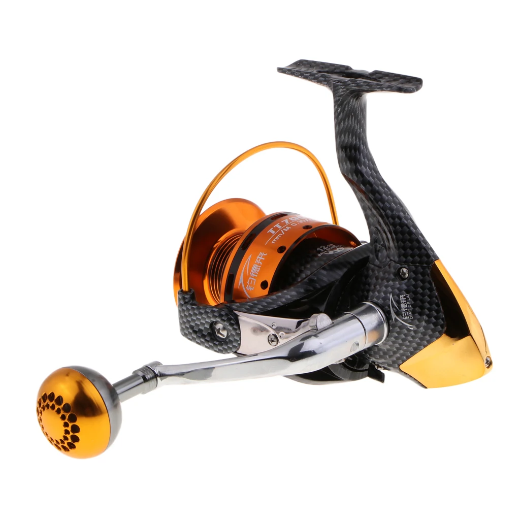 

TT7000 Metal Spinning Fishing Reel 12+1 BB with Carbon Fiber Snake Skin Pattern