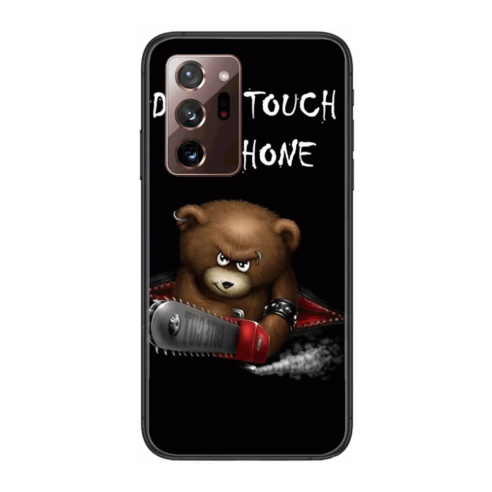 

Lovely Don't touch me good-looking Phone Case cover hull For SamSung note20 10 9 8 4 pro plus black prime soft bumper Transpar