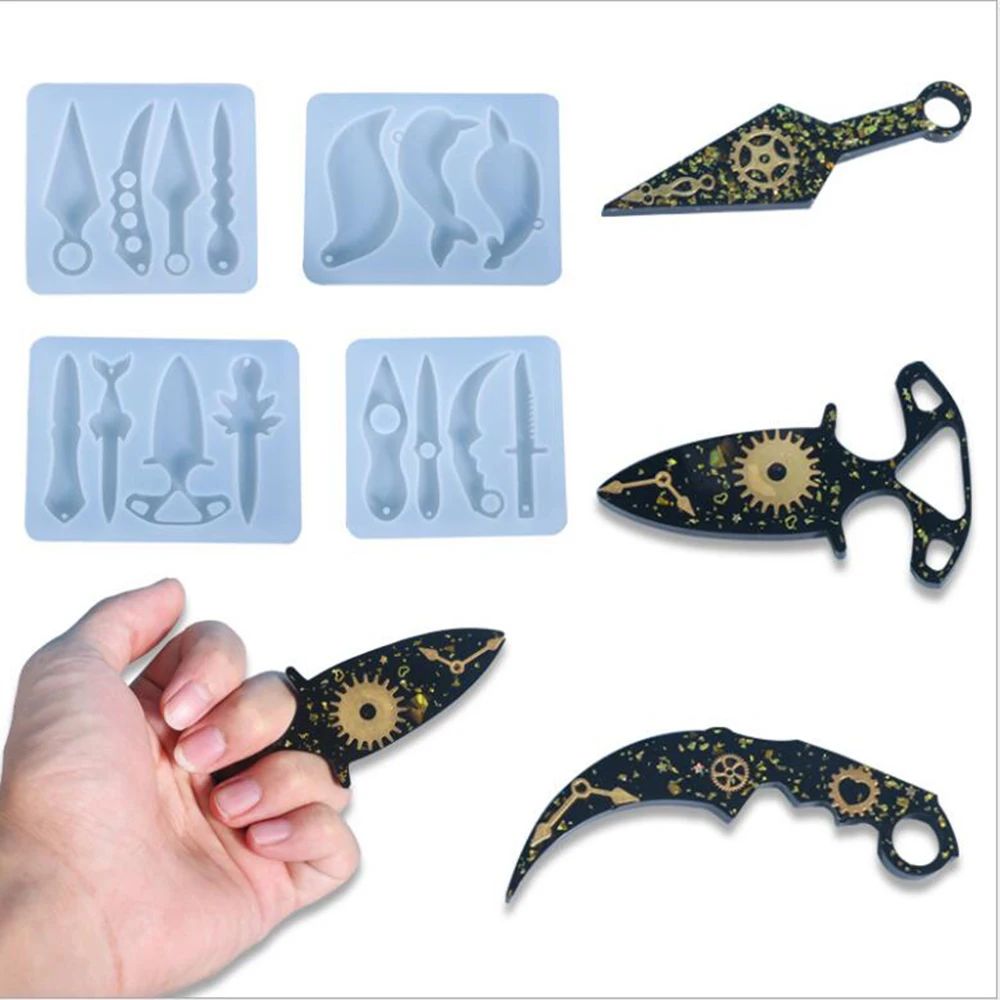 

DIY UV Resin Jewelry Molds Handcraft Crystal Epoxy Jewelry Tools Magic Wand Silicone Keychain Resin Tools