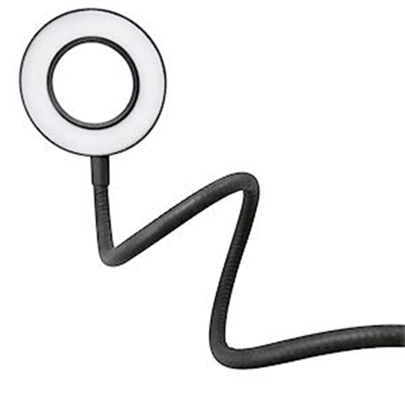LED Ring Fill Light with Cell Phone Mobile Holder Clip for Youtube Live Stream Makeup Camera Lamp iPhone Android | Электроника
