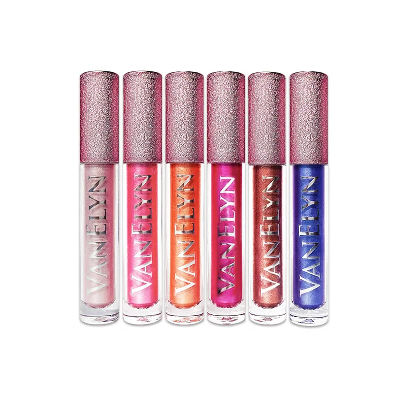 Блестящий Блеск для губ 1 шт. топпер хайлайтер тени не липкие отражающие