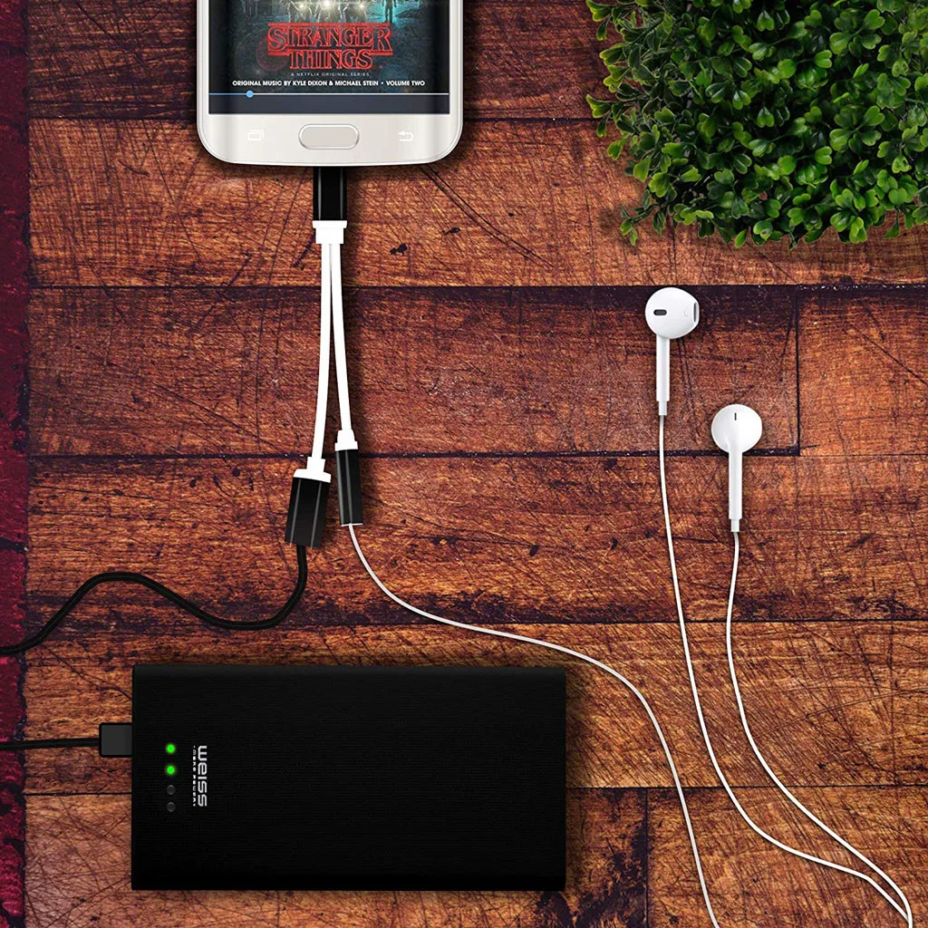 2 в 1 переходник с USB Type-C на аудиоразъем 3 5 мм | Мобильные телефоны и аксессуары