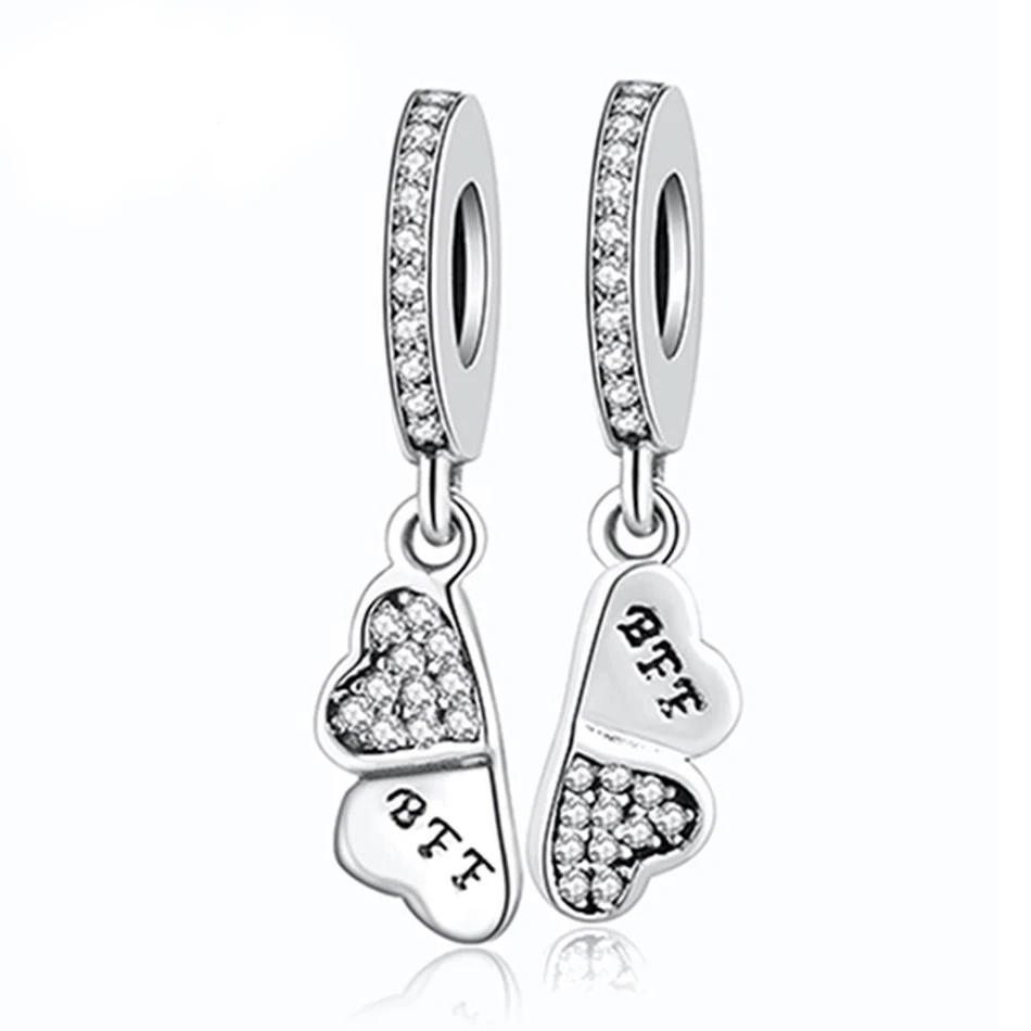 

Women Bracelets Bead DIY Jewelry Best Friend Forever Dangle Pendant Charm