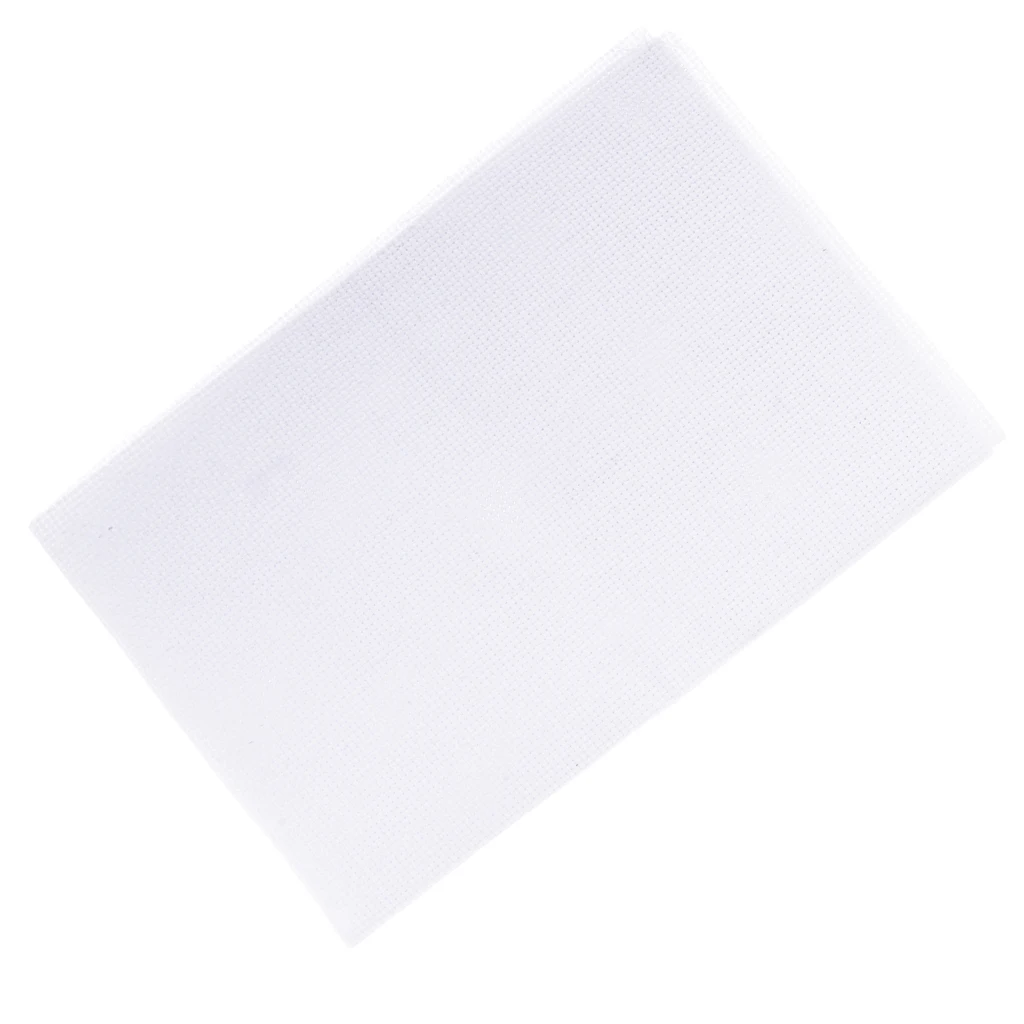 

White 11 14 Count Cross Stitch Cloth Aida Fabric DIY Hand Embroidery Cloth