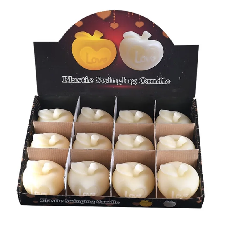 Имитация яблока ароматерапия фруктовая свеча подарок на день рождения торт