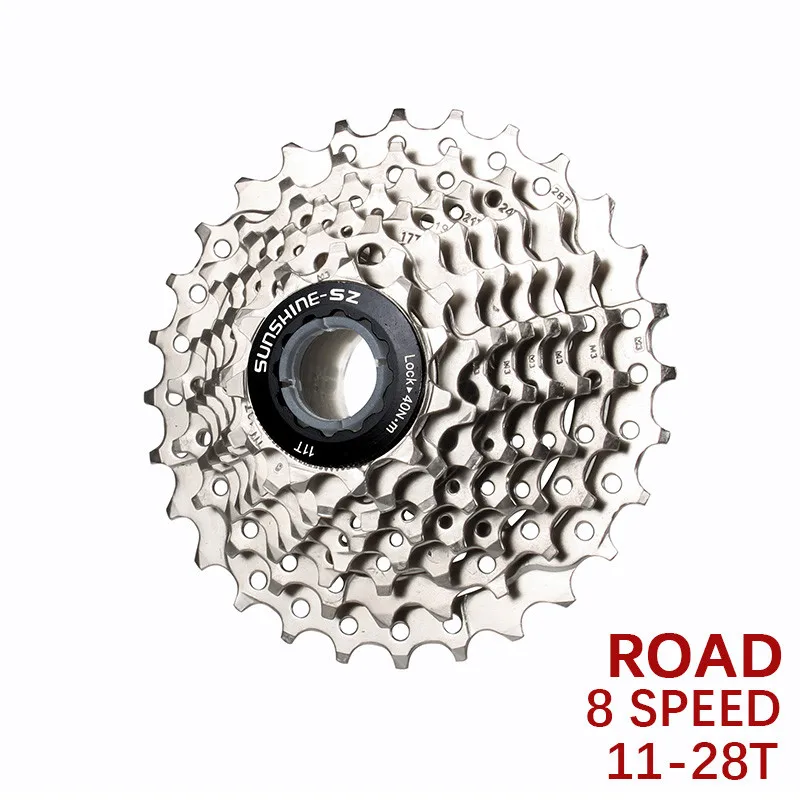 

Road Bike Freewheel 8 Speed 11-28 T Cassette For SHIMANO And SRAM 1 Piece
