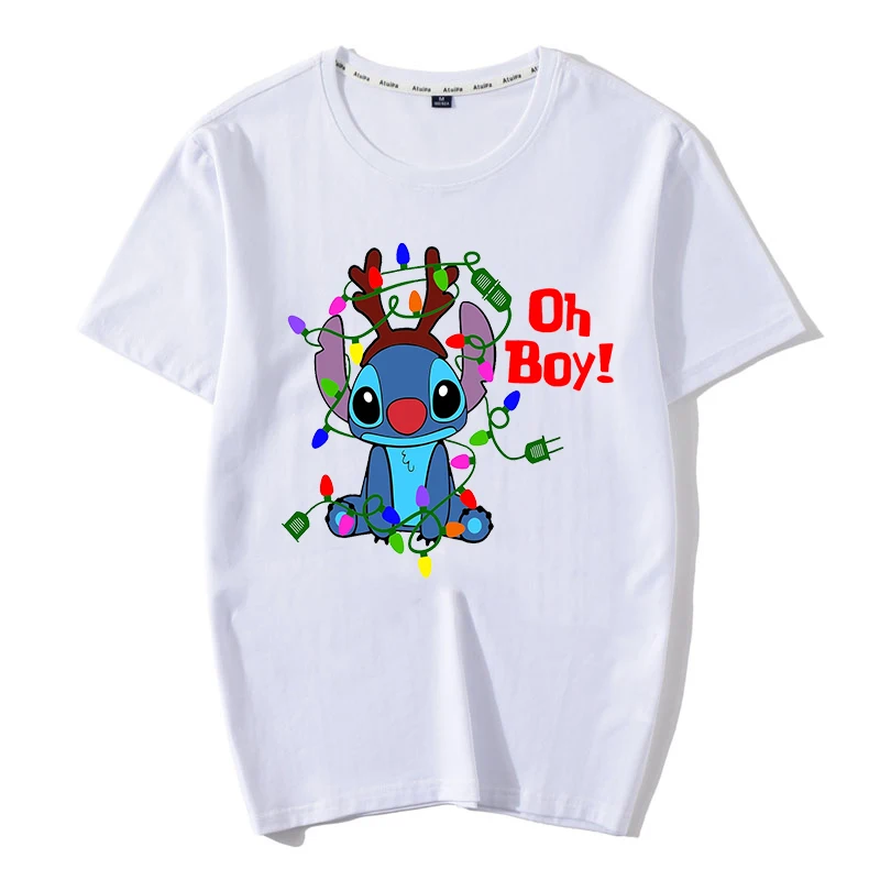 2019 новые милые модные женские футболки с героями мультфильмов Рождественский