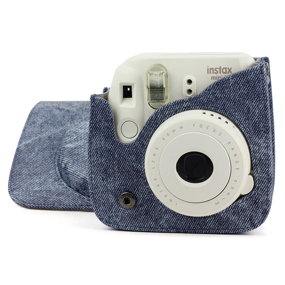 Для Fujifilm Instax Mini 9 8 + чехол Аксессуары для камеры джинсовый кожаный мгновенной