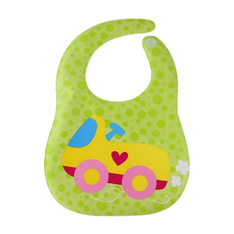 

Baby Drool EVA Cartoon Baby Bib Soft Organic Cotton Baby Bib Double-sided Waterproof Unisex Bibs Saliva Towel for Newborn