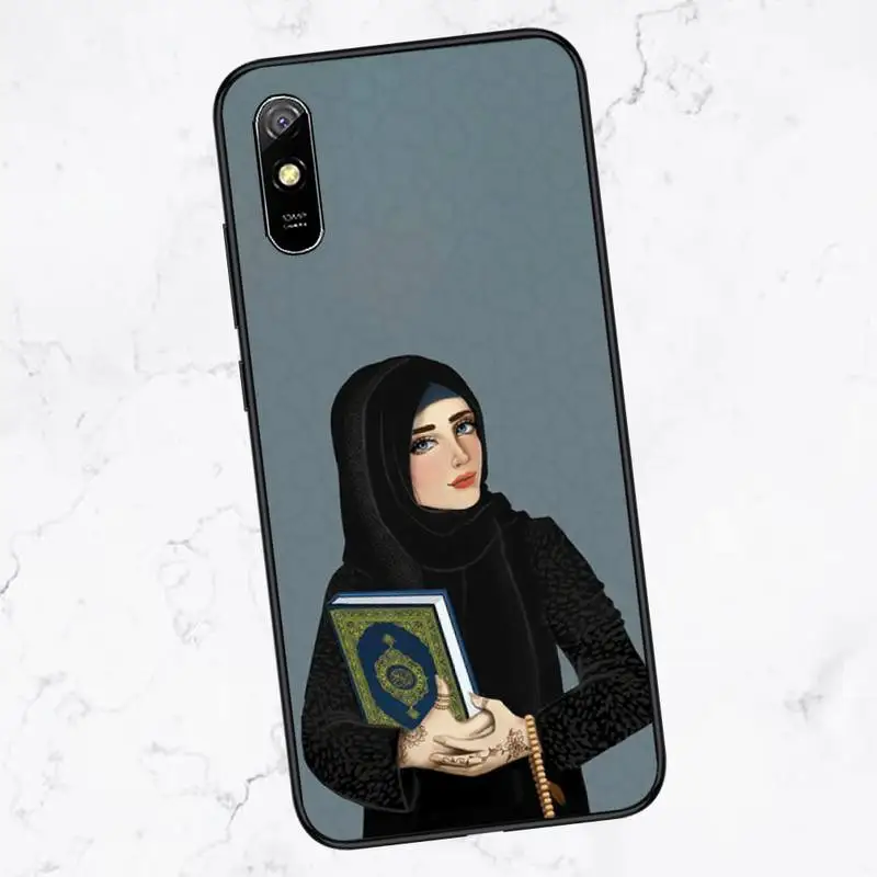 

Muslim islamic girl Phone Case For Xiaomi Redmi Note 4 4x 5 6 7 8 pro S2 PLUS 6A PRO